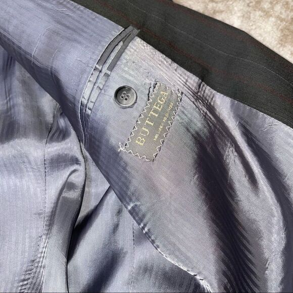 Buttega 100% wool milano coat Charcoal gray sports, blazer, suite jacket SZ 46" - Picture 8 of 12